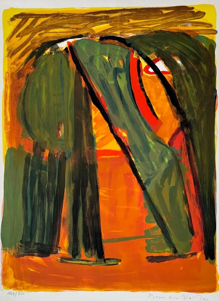 Litografia Van Velde - Forêt