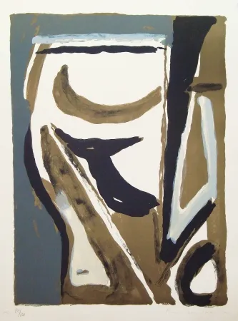 Litografia Van Velde - Grande Composition Verticale