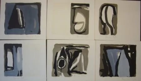 Litografia Van Velde - La folie du jour