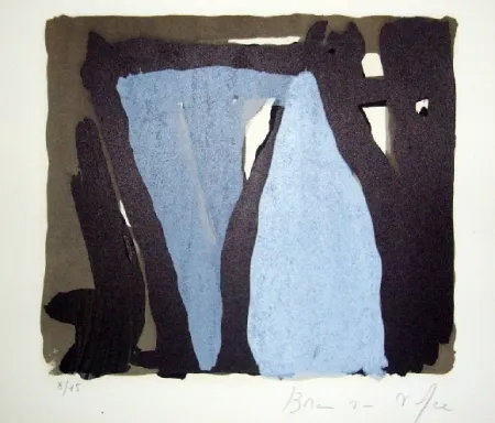 Livro Ilustrado Van Velde - La folie du jour, texte de Maurice Blanchot