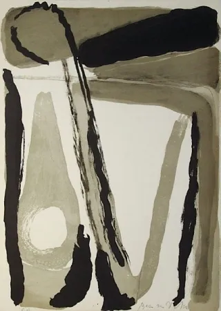 Litografia Van Velde - MP 098 L'unique