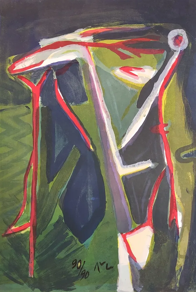 Litografia Van Velde - MP 152 - Glauque