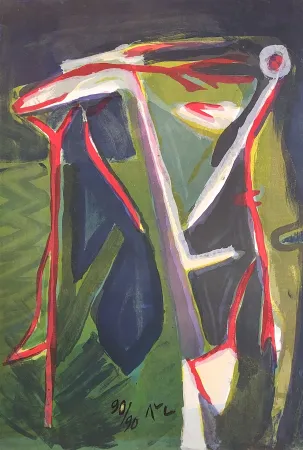 Litografia Van Velde - MP 152 - Glauque