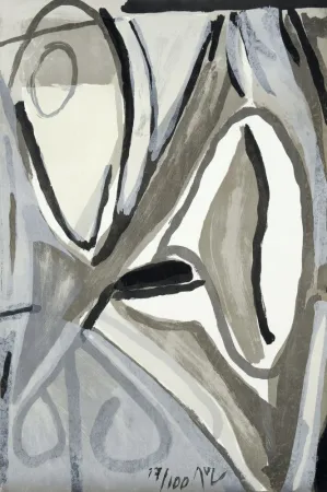 Litografia Van Velde - MP 153 - Jour gris