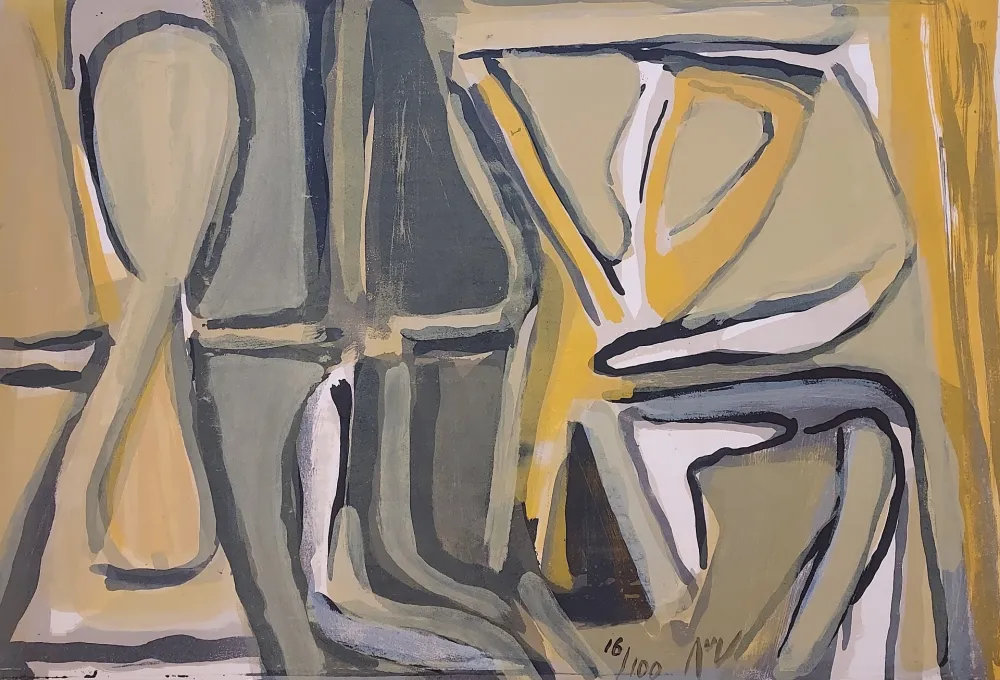 Litografia Van Velde - MP 174 - Exhalaison