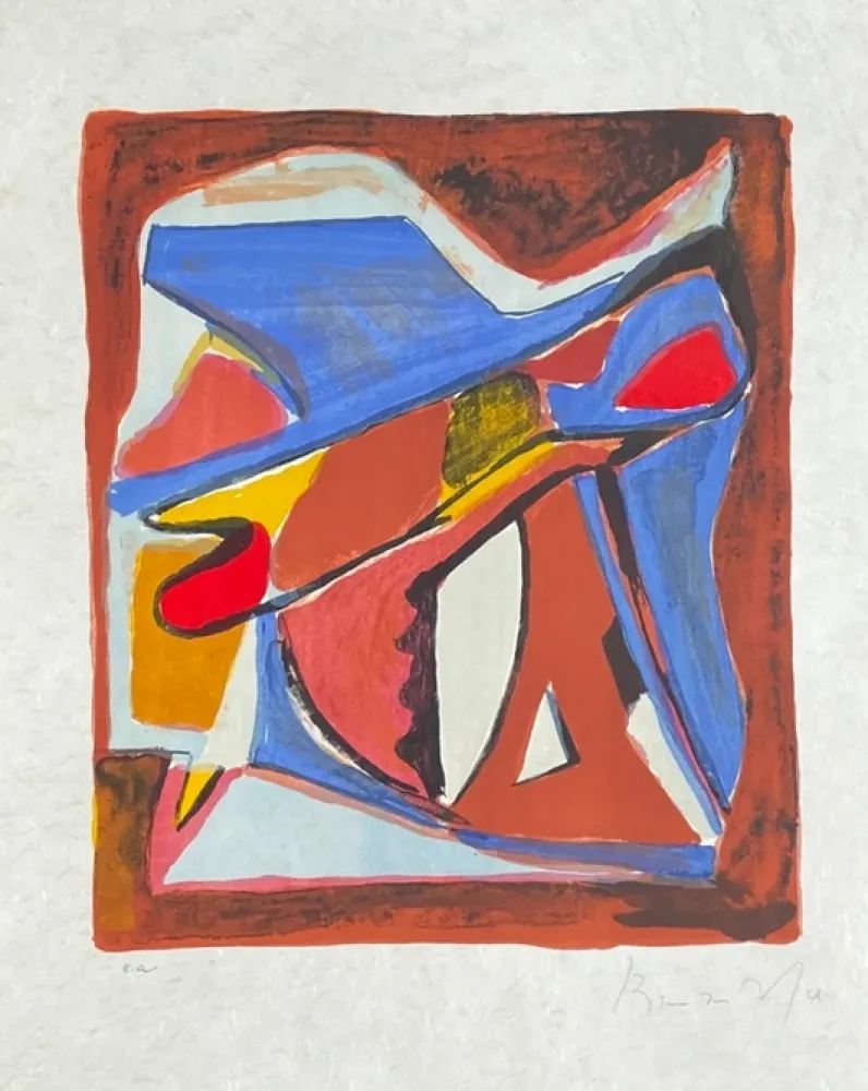 Litografia Van Velde - MP 184 - Envol