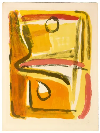 Litografia Van Velde - Parcours Jaune