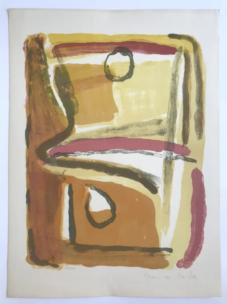 Litografia Van Velde - Parcours jaune