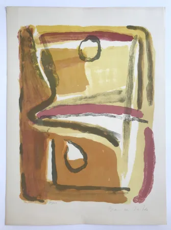 Litografia Van Velde - Parcours jaune