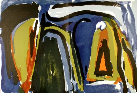 Litografia Van Velde - Payage