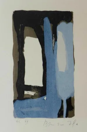 Litografia Van Velde - Pour La folie du jour