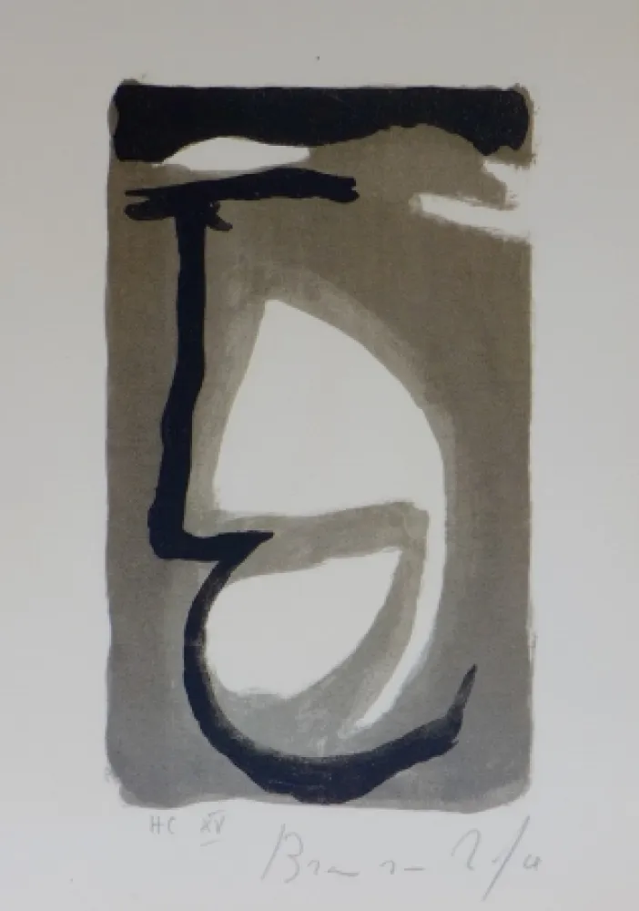 Litografia Van Velde - Pour La folie du jour