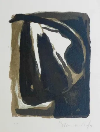 Litografia Van Velde - Pour Le crime d'une nuit d'E. Bove