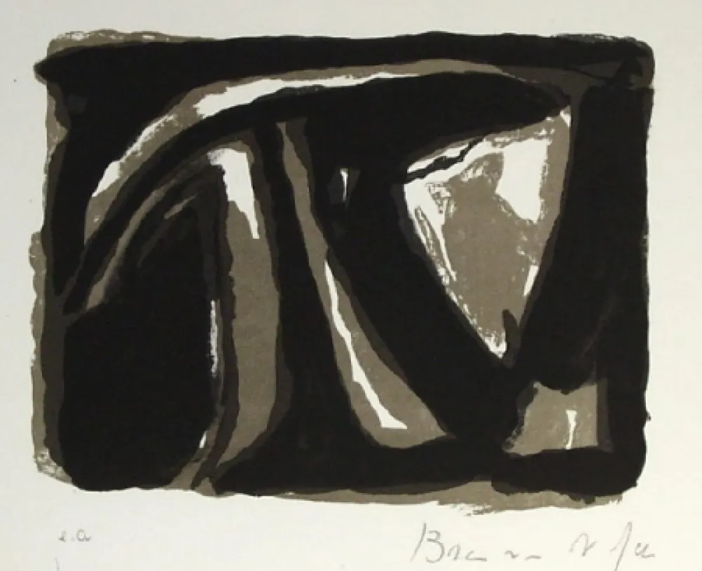 Litografia Van Velde - Pour Paul Celan