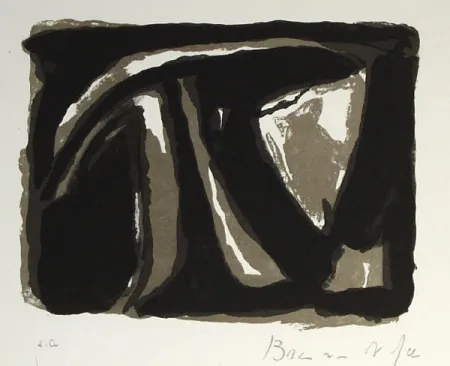 Litografia Van Velde - Pour Paul Celan