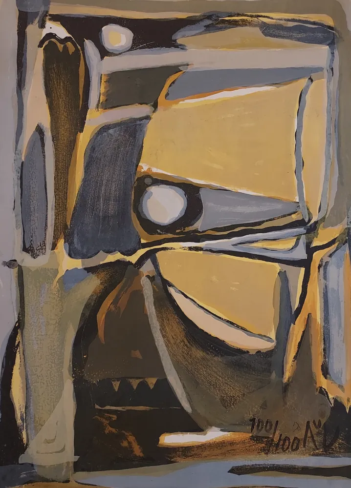 Litografia Van Velde - Sans titre