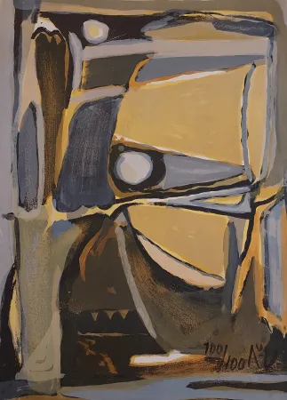 Litografia Van Velde - Sans titre