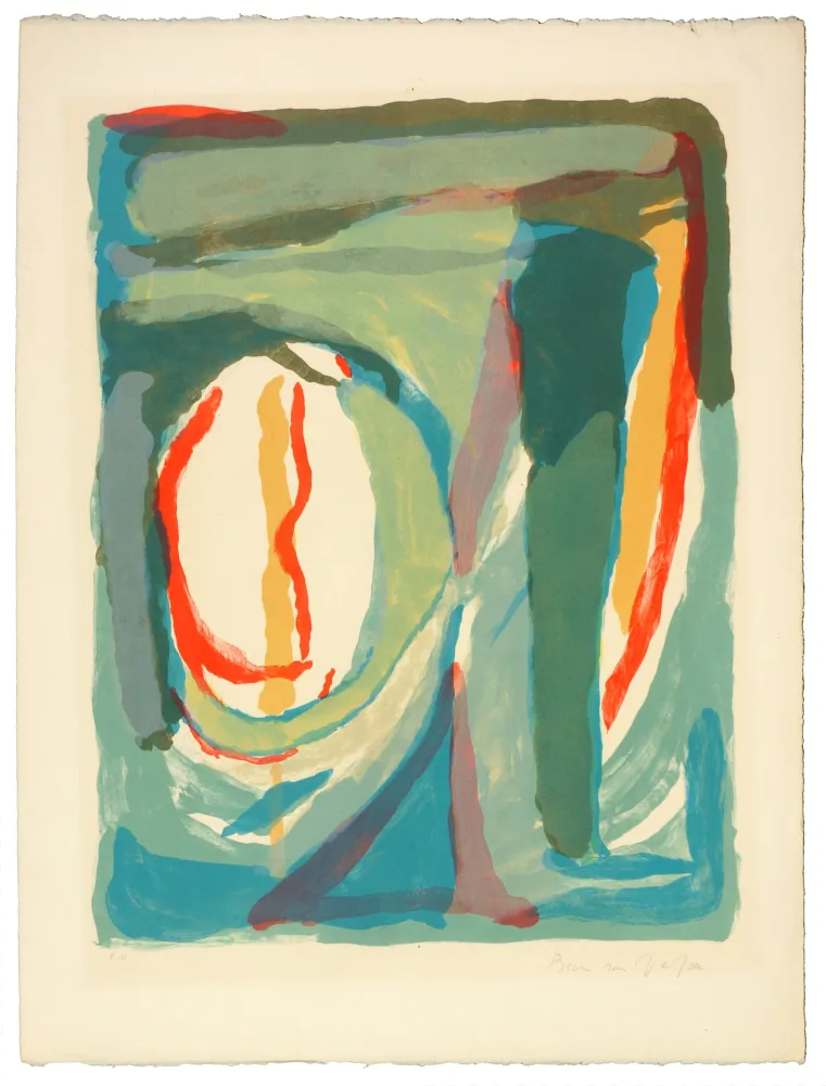 Litografia Van Velde - Sans Titre