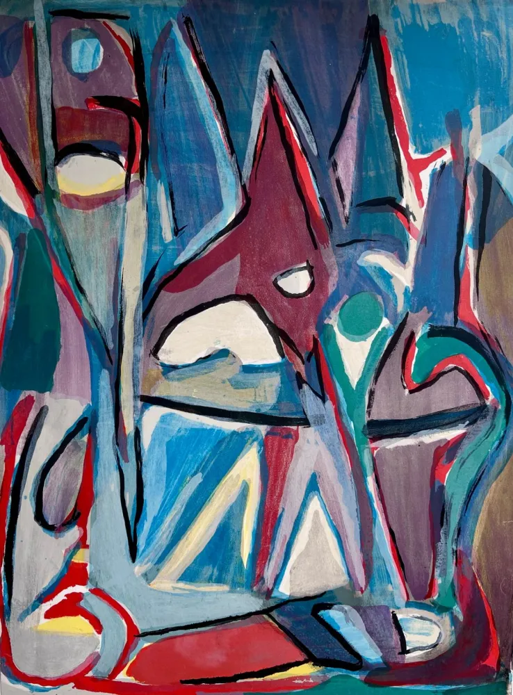 Litografia Van Velde - Sans titre 