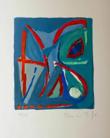 Litografia Van Velde - Sans titre