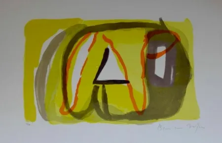 Litografia Van Velde - Sans titre