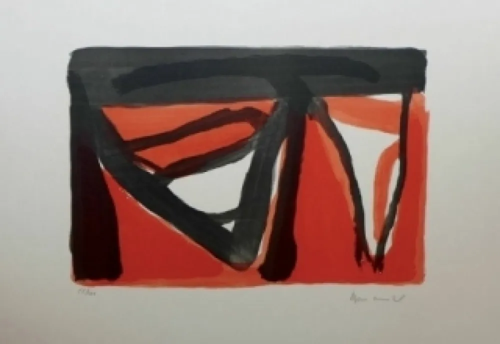 Litografia Van Velde - Sans titre