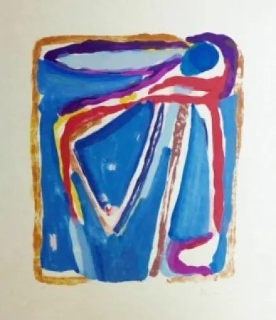 Litografia Van Velde - Sans titre