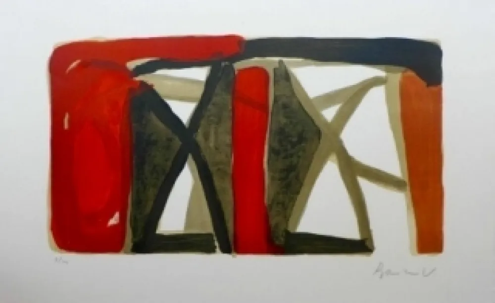 Litografia Van Velde - Sans titre