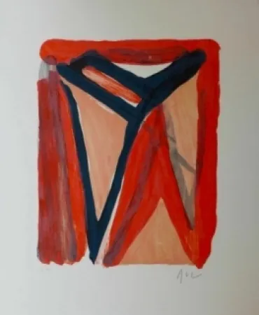 Litografia Van Velde - Sans titre