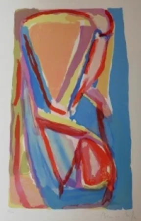 Litografia Van Velde - Sans titre