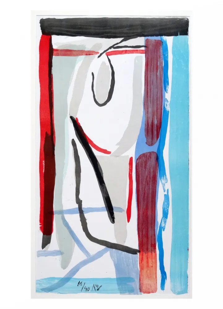 Litografia Van Velde - Sans titre