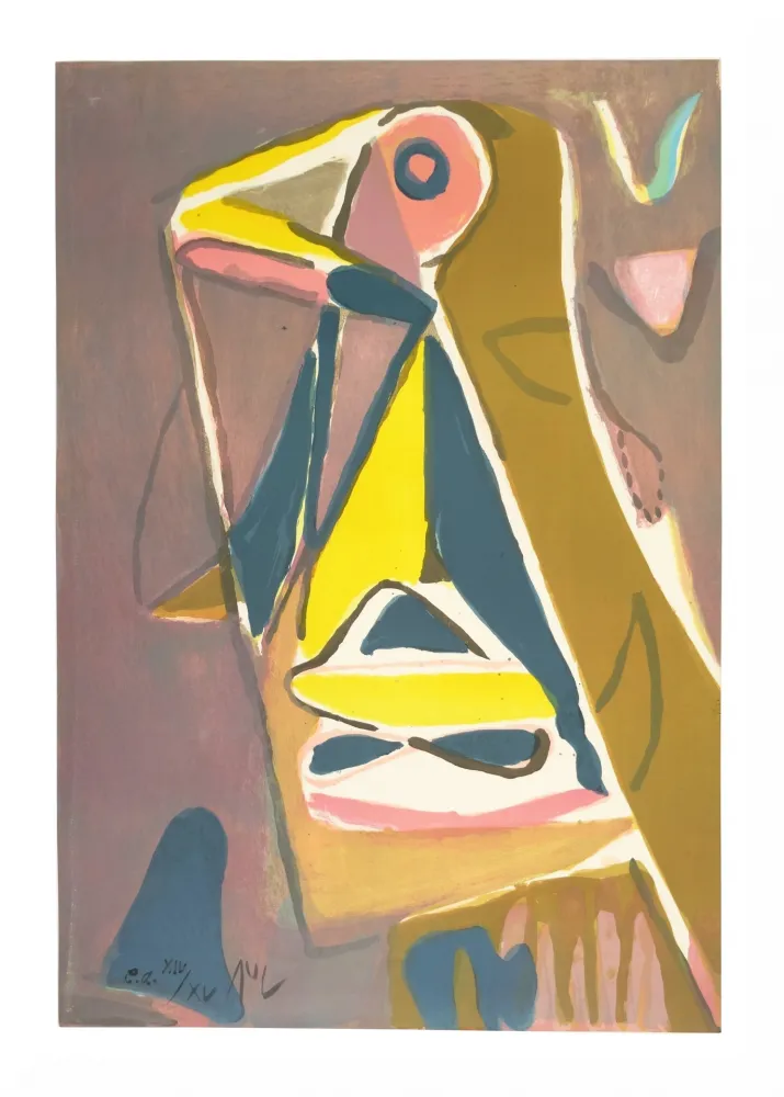 Litografia Van Velde - Sans titre