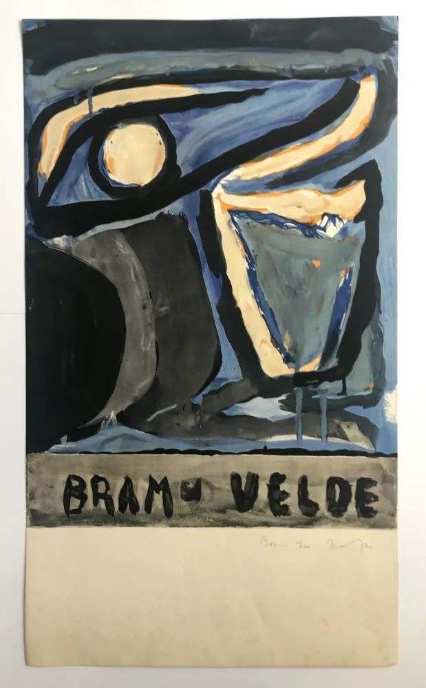 Litografia Van Velde - Sans titre (MP 65)