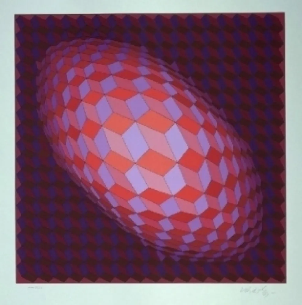 Litografia Vasarely - Andromeda