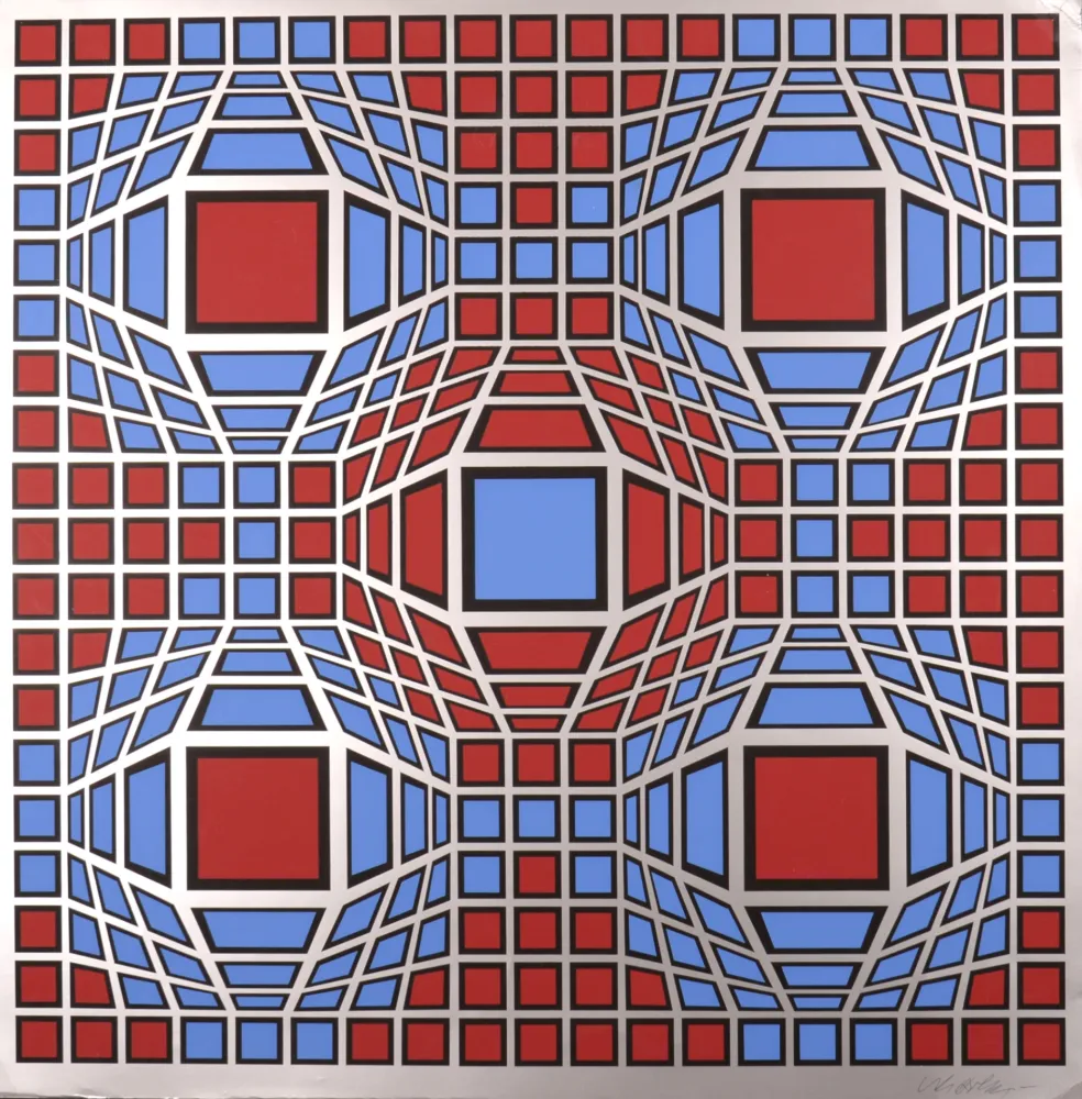 Serigrafia Vasarely - ARG-VIT, c. 1974