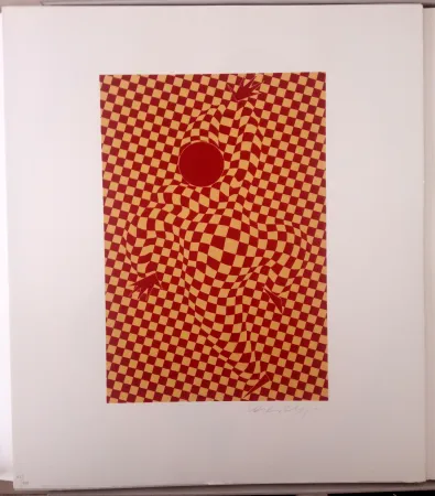 Litografia Vasarely - Arlequin 