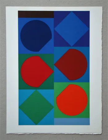 Litografia Vasarely - Beryll