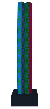 Sem Técnica Vasarely - Colonne (Tower for 80th Birthday)