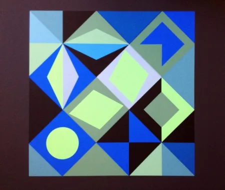 Litografia Vasarely - COMPOSICION