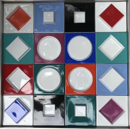 Cerâmica Vasarely - Composition Caree Relief