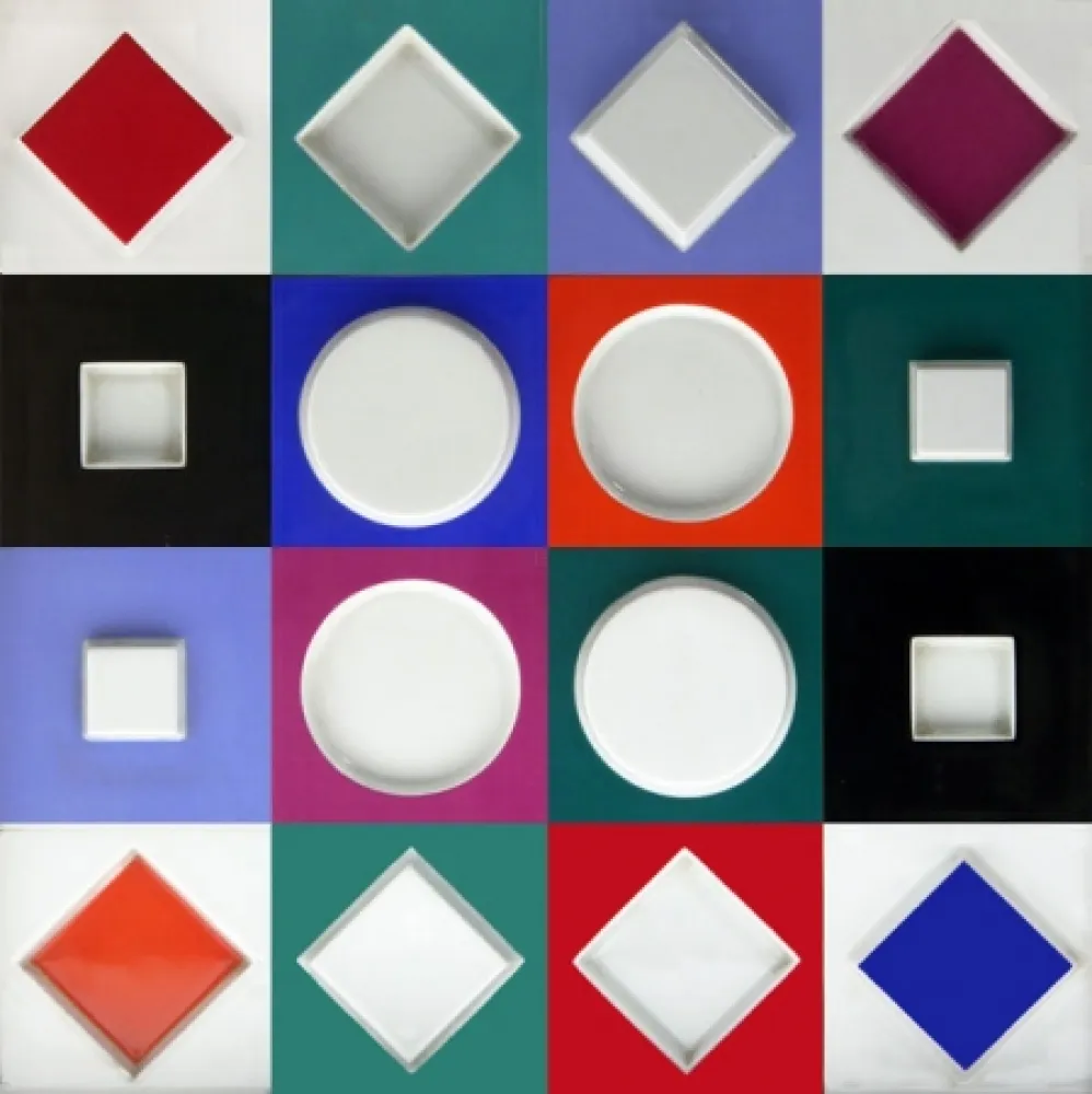 Sem Técnica Vasarely - Composition Carrée Relief, 1970