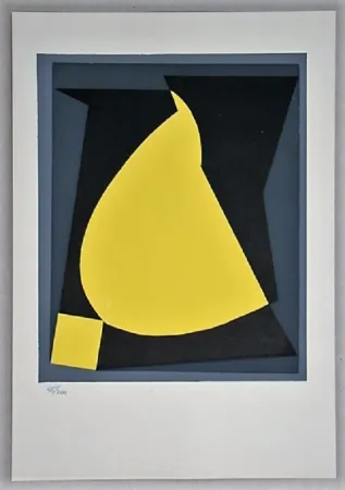 Serigrafia Vasarely - Composition - Geh durch den Spiegel