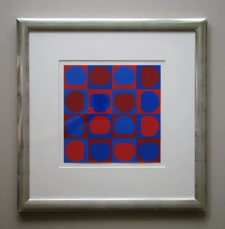 Serigrafia Vasarely - Eridan Rouge