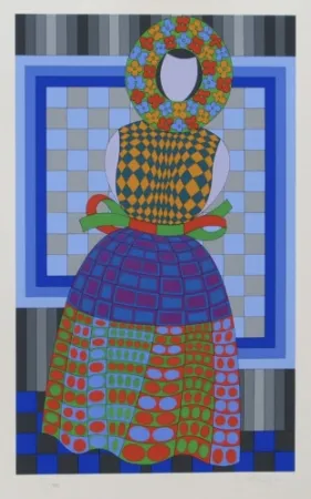 Múltiplo Vasarely - Flower Girl