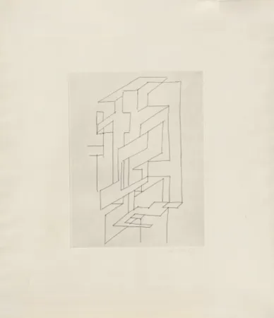 Gravura Vasarely - Gordes Gestalt