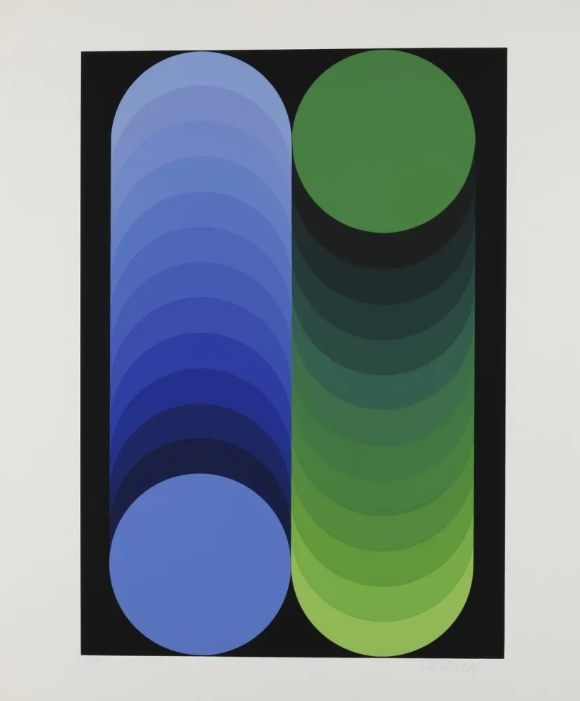 Serigrafia Vasarely - Gordes Kidio