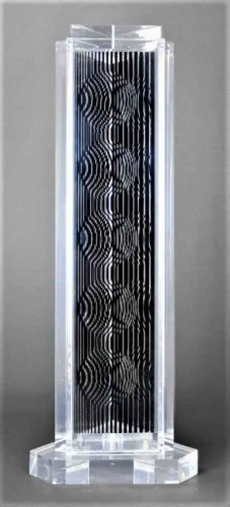 Múltiplo Vasarely - HOLLD (Moire tower)