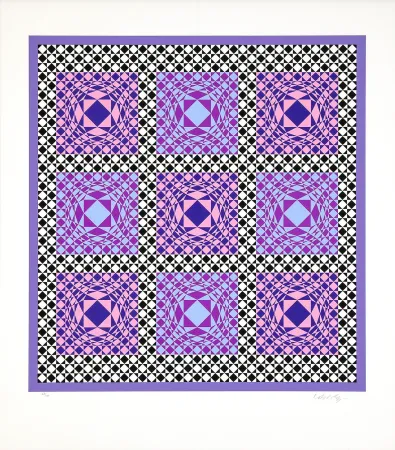 Serigrafia Vasarely - Jatek