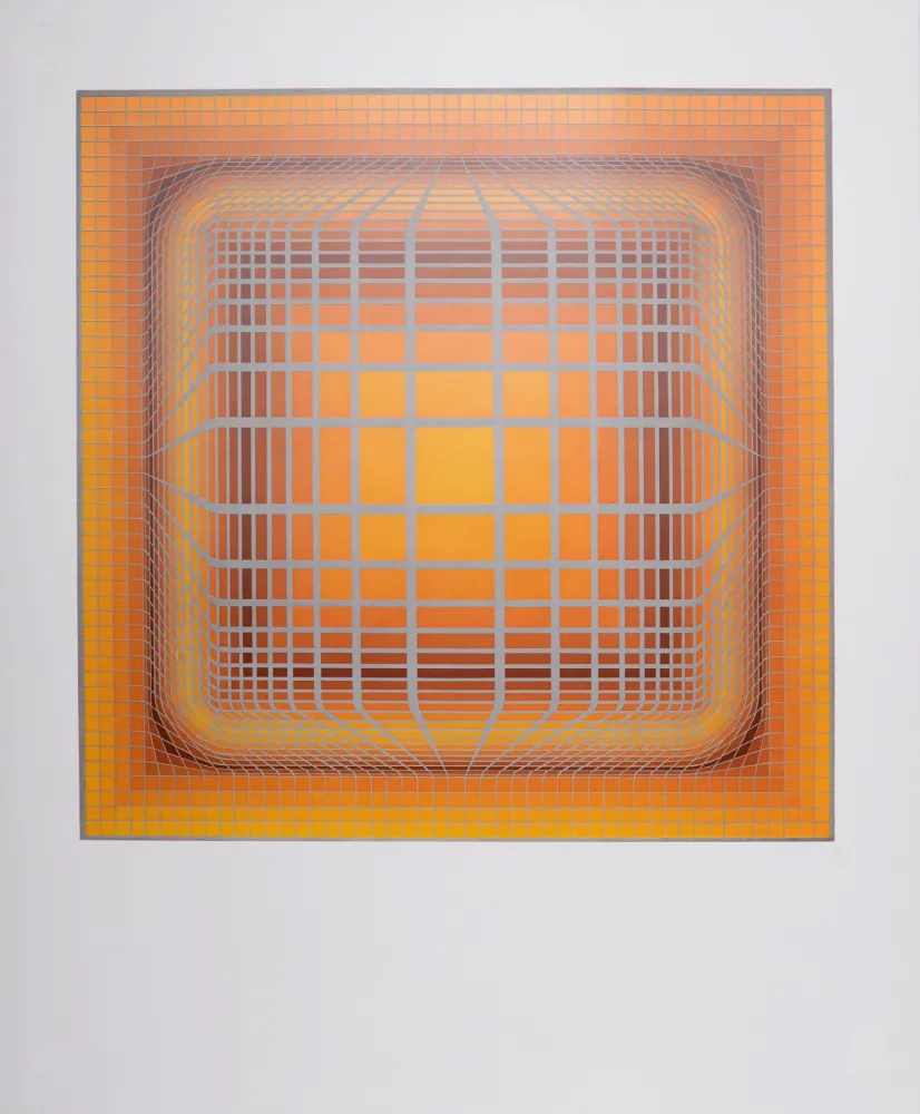 Litografia Vasarely - Koska-Vall, 1974 
