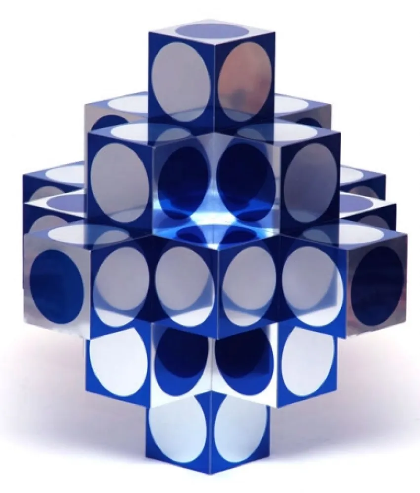 Múltiplo Vasarely - Kroa Bleu 1 